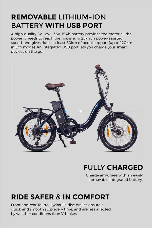 NCM Paris Plus Folding E-Bike