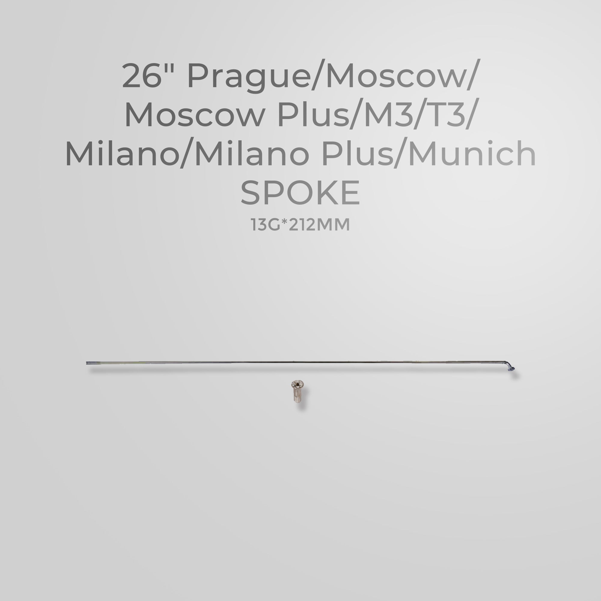 Spoke for rear wheel 13G*212mm