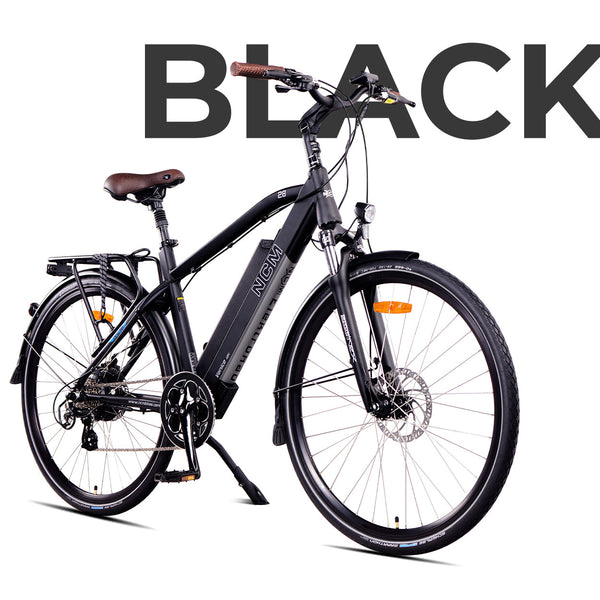 ncm milano moscow venice e-bike pedelec gepäckträger matt schwarz NCM Venice Trekking E-Bike