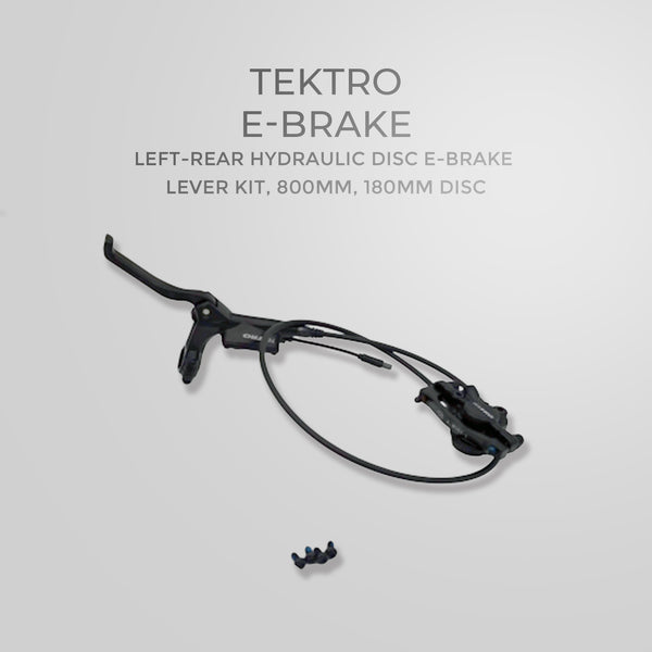 TEKTRO Left-Rear Hydraulic Disc E-Brake lever kit, 800mm, 180mm disc